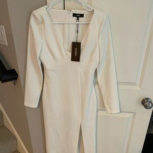Likely white gown (super flattering)